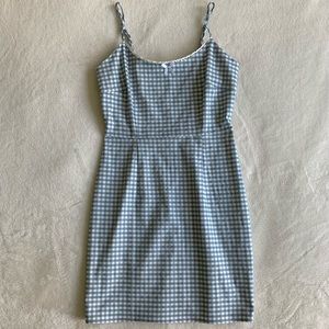 Gingham Bodycon Mini Dress